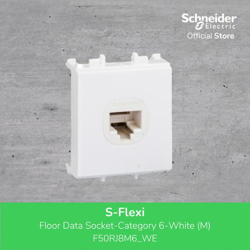 [EZM.4100062] Schneider Electric S-Flexi - floor data socket - category 6 - white(M)