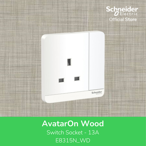 [EZM.4100076] Schneider Electric AvatarOn switched socket 13A White - E8315N_WE