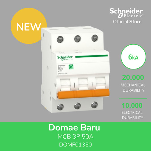 [EZM.4100078] Schneider Electric Domae MCB 3P C 50A 6000A