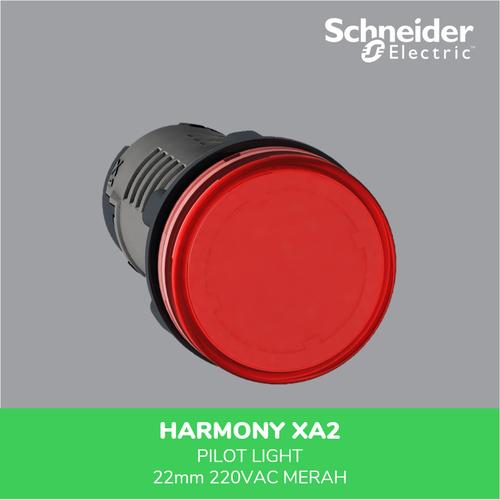 [EZM.4100376] Schneider Electric XA2 Pilot Light 22mm 110VAC Merah XA2EVM4LC