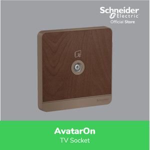 [EZM.4100149] Schneider Electric AvatarOn TV Socket Wood - E8331TV_WD