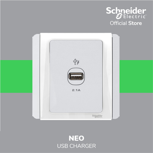 [EZM.4100160] Schneider Electric NEO USB Charger 1 Gang - E3031USB_WW