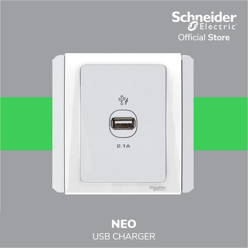 [EZM.4100160] Schneider Electric NEO USB Charger 1 Gang - E3031USB_WW