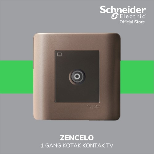 [EZM.4100166] Schneider Electric ZENcelo 1 Gang Kotak Kontak TV Master - E8431TVM_SZ