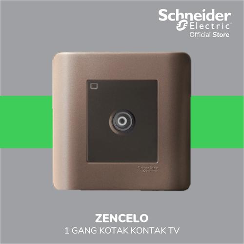 [EZM.4100166] Schneider Electric ZENcelo 1 Gang Kotak Kontak TV Master - E8431TVM_SZ