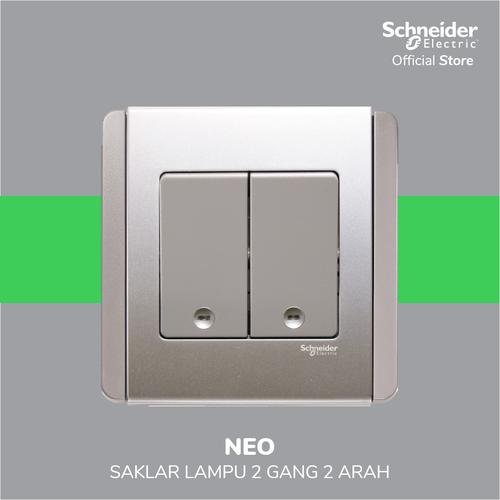[EZM.4100186] Schneider Electric Neo Saklar Lampu 2 Gang 2 Arah - E3032V2_EBGS_G3