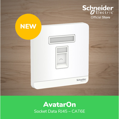 [EZM.4100196] Schneider Electric AvatarOn White Data Socket RJ45 CAT6E E8331RJS6_WE