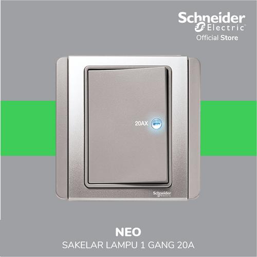 [EZM.4100405] Schneider Electric NEO Saklar 1 Gang 20A LED E3031HD20_EBGS