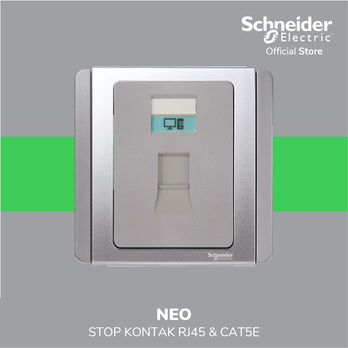 [EZM.4100209] Schneider Electric Neo 1 Gang Kontak RJ45 & Cat5E - E3031RJ5E_GS