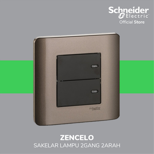 [EZM.4100211] Schneider Electric ZENcelo 16AX Saklar 2 Gang 2 Arah - E8432_2_SZ_G3