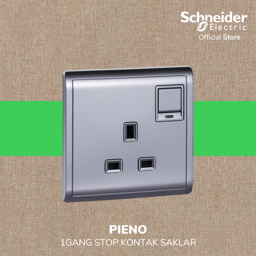 [EZM.4100304] Schneider Electric PIENO 1 Gang Stop Kontak Saklar - E8215N_LS_G1
