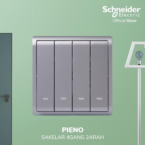 [EZM.4100307] Schneider Electric PIENO Saklar 4 Gang 2 Arah - E8234L2F_LS_G3