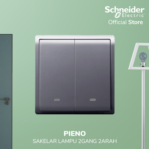 [EZM.4100310] Schneider Electric PIENO Saklar 2 Gang 2 Arah - E8232L2F_LS_G3