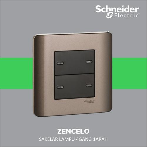 [EZM.4100326] Schneider Electric ZENcelo Saklar Datar 4 Gang 1 Arah - E8434_1_SZ_G3