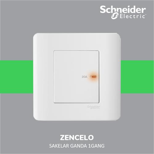 [EZM.4100331] Schneider Electric ZENcelo Saklar Ganda 1 Gang - E8431D20_WE