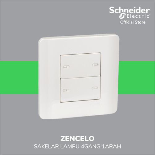 [EZM.4100332] Schneider Electric ZENcelo Saklar Datar 4 Gang 1 Arah - E8434_1_WE_G3