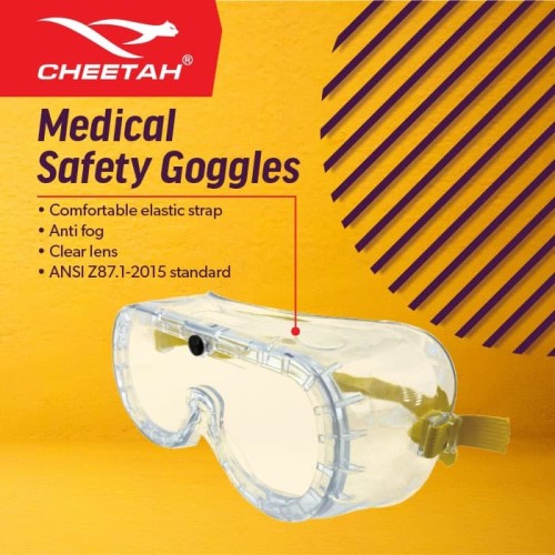 [EZO.1200051] Cheetah Medical Safety Goggles