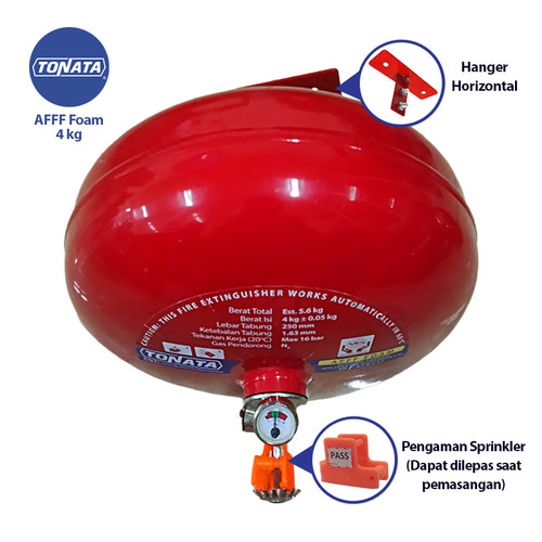 [EZO.1100110] Automatic Thermatic Pemadam Api Otomatis / AFFF Foam 4 kg Tonata