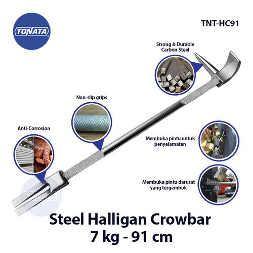 [EZO.1100115] Halligan Holligan Haligan Crowbar / Linggis Pemadam Baja Multifungsi