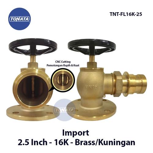 [EZO.1100119] Hydrant Valve Machino 2.5" - 16K / Type Flange / Brass / Import
