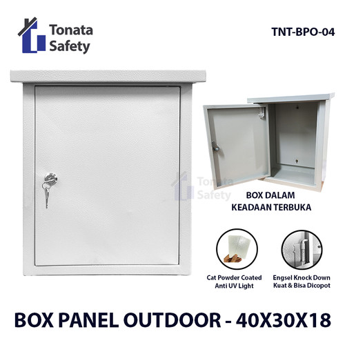 [EZO.1100138] Box Panel Listrik 40 x 30 x 18 Outdoor Tonata / Powder Coated / Topi