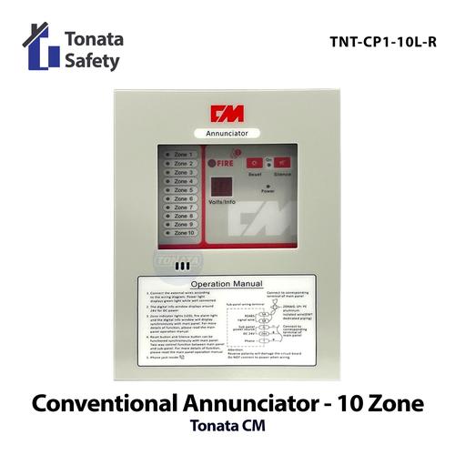[EZO.1100151] Annunciator Fire Alarm Control Panel 10 Zone Tonata / MCFA Notifier