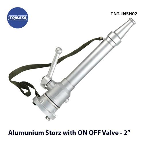 [EZO.1100173] Jet Nozzle Alumunium Storz with ON OFF Ball Valve Handle 2" Inch