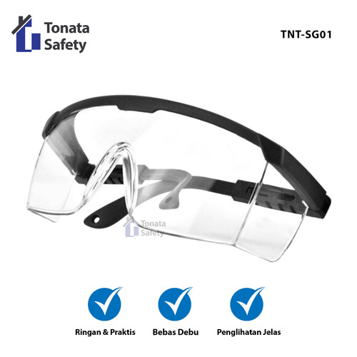 [EZO.1100211] Kacamata Safety / Kaca Mata Pelindung / Safety Glass Tonata