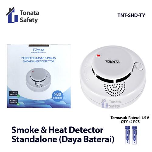 [EZO.1100239] Standalone Smoke Heat Detector Tonata / Pendeteksi Asap Panas