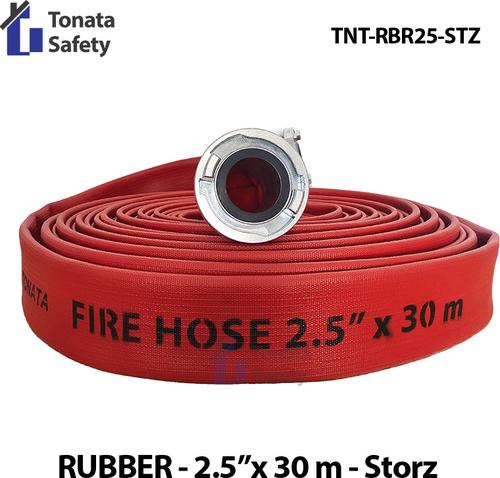 [EZO.1100250] Fire Hose Rubber Storz Tonata 2.5" x 30m / Selang Pemadam 30 m