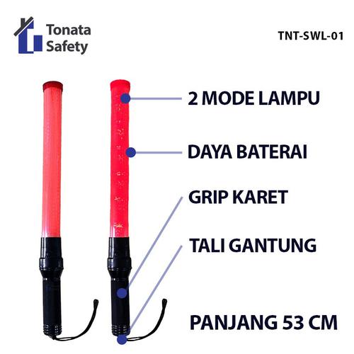 [EZO.1100264] Tongkat Lalu Lintas 53 cm / Lampu Lalin Polisi / Stick Warning Light