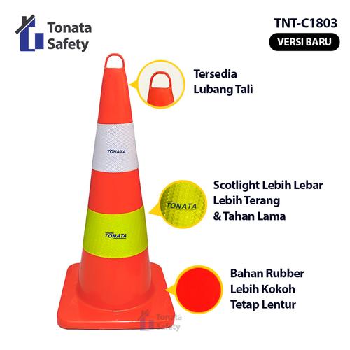 [EZO.1100266] Safety Traffic Cone / Kerucut Lalu Lintas Tonata 1.7 Kg 1,7 Kg