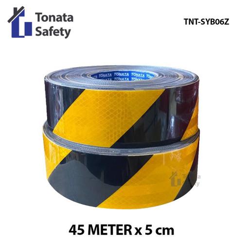 [EZO.1100271] Sticker Pemantul Cahaya / Scotlight Tonata / Kuning Hitam Zebra 45 mtr
