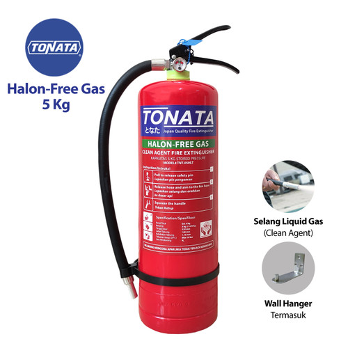 [EZO.1100296] APAR 5 kg Tonata Clean Agent Eco Liquid Gas / Set Komplit