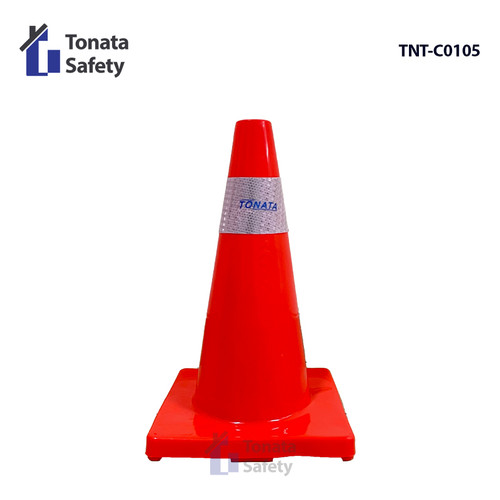 [EZO.1100311] Safety Traffic Cone  Kerucut Lalu Lintas Tonata 1 kg 45 cm
