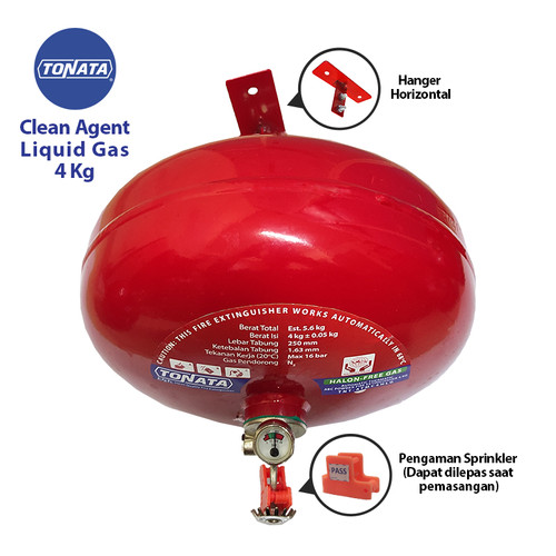 [EZO.1100322] Automatic Thermatic Pemadam Api Otomatis / Eco Liquid Gas 4 kg Tonata