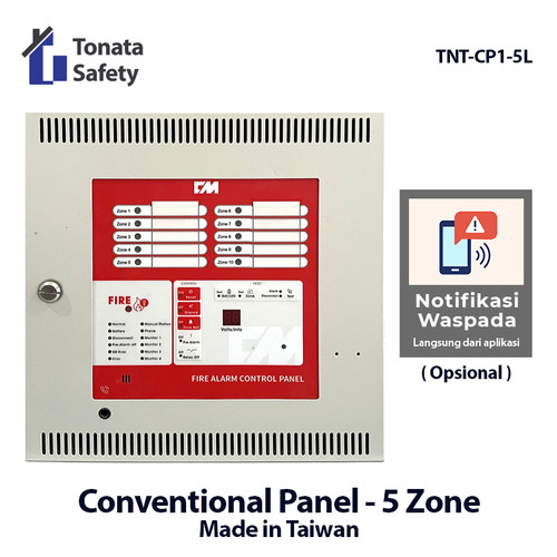 [EZO.1100328] Fire Alarm Control Panel 5 Zone Tonata / MCFA Conventional