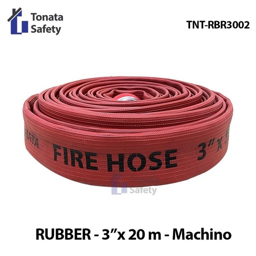 Fire Hose Rubber Tonata 3" x 20m / Selang Pemadam 20 m