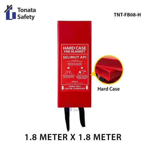 Fire Blanket / Selimut Api Tonata 1,8 x 1,8 m / Hard Case
