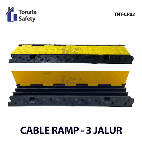 [EZO.1100420] Polisi Tidur Pelindung Kabel / Speed Bump Cable Ramp Protector 3 Line