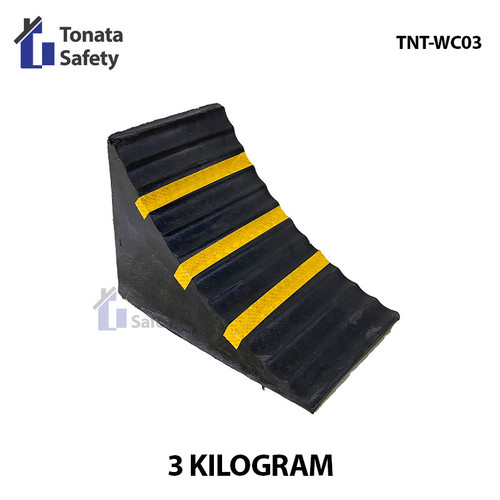 [EZO.1100438] Wheel Chock 3 Kg / Pengganjal Roda 15 x 25 x 18.5 cm