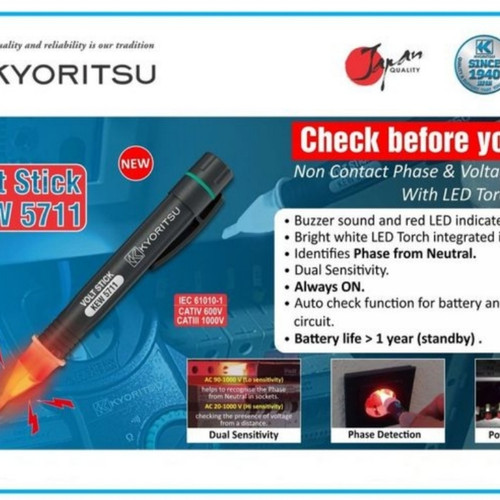 Kyoritsu KEW 5711 AC Voltage Detector Original 100% Murah