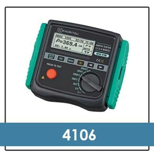 [EZR.1700610] Kyoritsu 4106 Digital Earth Tester Meter Grounding Resistance