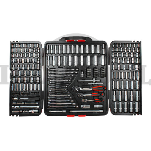 [EZM.5205397] 210 PCS, 1/4",3/8"& 1/2" DR. SOCK. WRENCH SET TK-077, 6PT 0 MAXPOWER