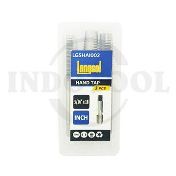 [EZM.5204730] 3 PCS HAND TAP, INCH 5/16" x 18 LANGSOL