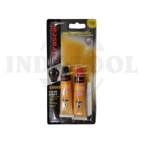 [EZM.5204753] 4 MINUTES CLEAR EPOXY (FIX CERAMIC) 2 x 17gr XTRASEAL