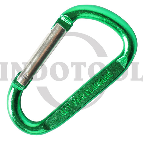 [EZM.5201685] CARABINER 2 PCS - HIJAU 6X60 ROHA / KARABINER / GANTUNGAN / PENGAIT
