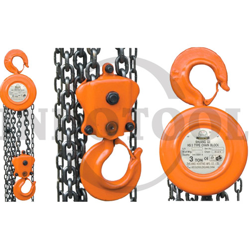 [EZM.5201249] CHAIN BLOCK HS 1.5 TON x 5 MTR / TAKEL KATROL / KEREKAN SHUANG GE
