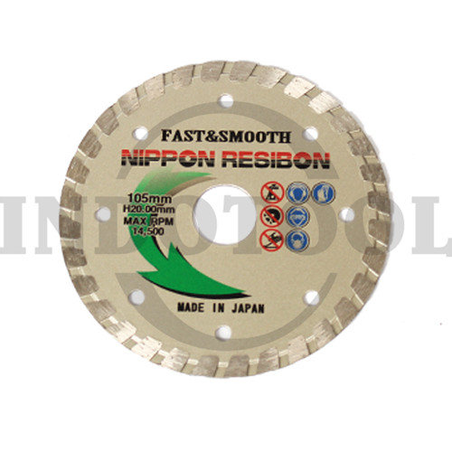 [EZM.5205340] DIAMOND WHEEL, SUPER PREMIUM TURBO 4" (105mm) NIPPON RESIBON