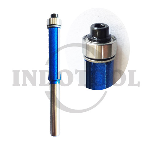 [EZM.5204652] FLUSH TRIM ROUTER BIT WITH BEARING, TWO FLUTES 1/4" x 1/2" LANGSOL